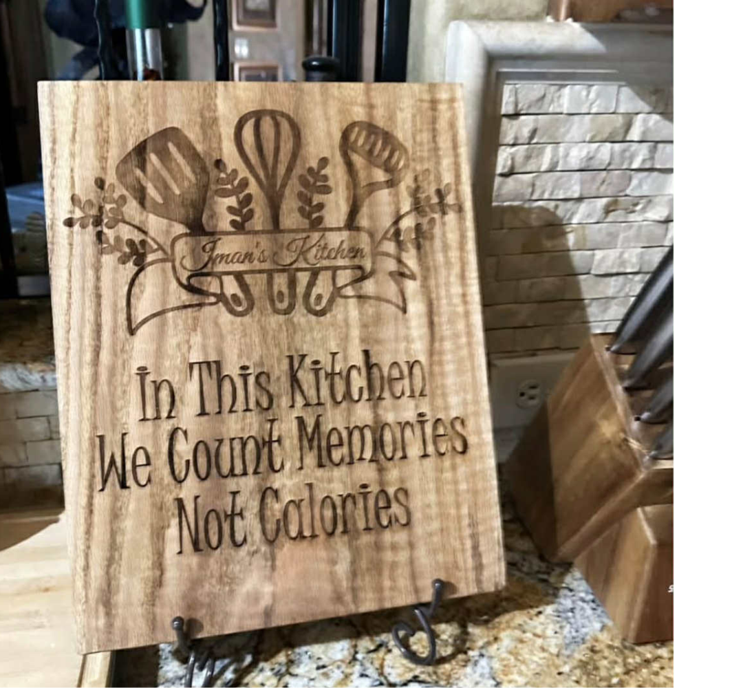Personalized Engraved Kitchen Gift Set – Custom Cutting Board, Utensils & Coasters | Realtor Closing Gift, Housewarming, or Family Keepsake