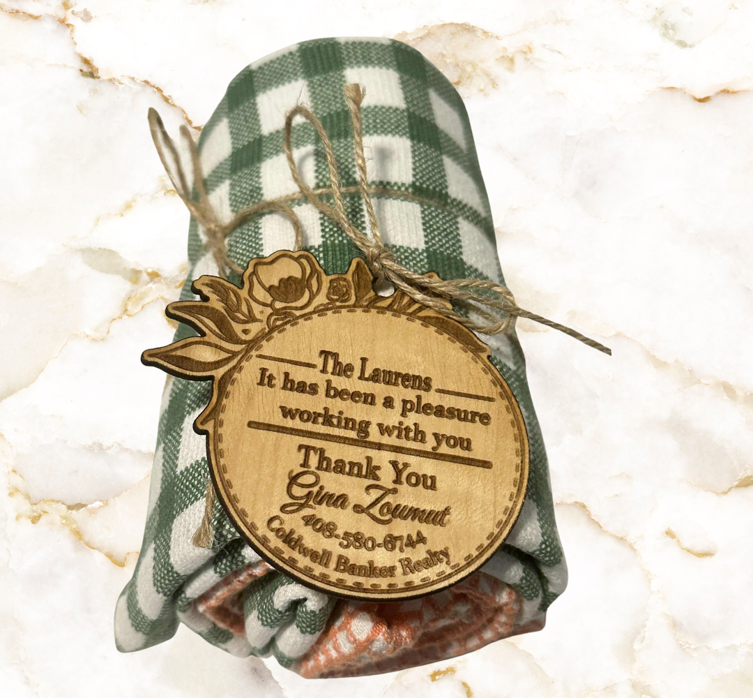 Personalized Engraved Kitchen Gift Set – Custom Cutting Board, Utensils & Coasters | Realtor Closing Gift, Housewarming, or Family Keepsake