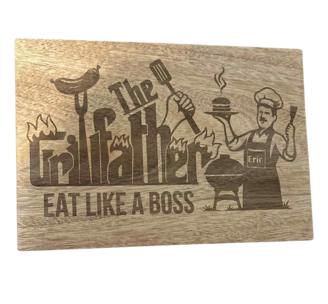 Personalized Engraved Kitchen Gift Set – Custom Cutting Board, Utensils & Coasters | Realtor Closing Gift, Housewarming, or Family Keepsake