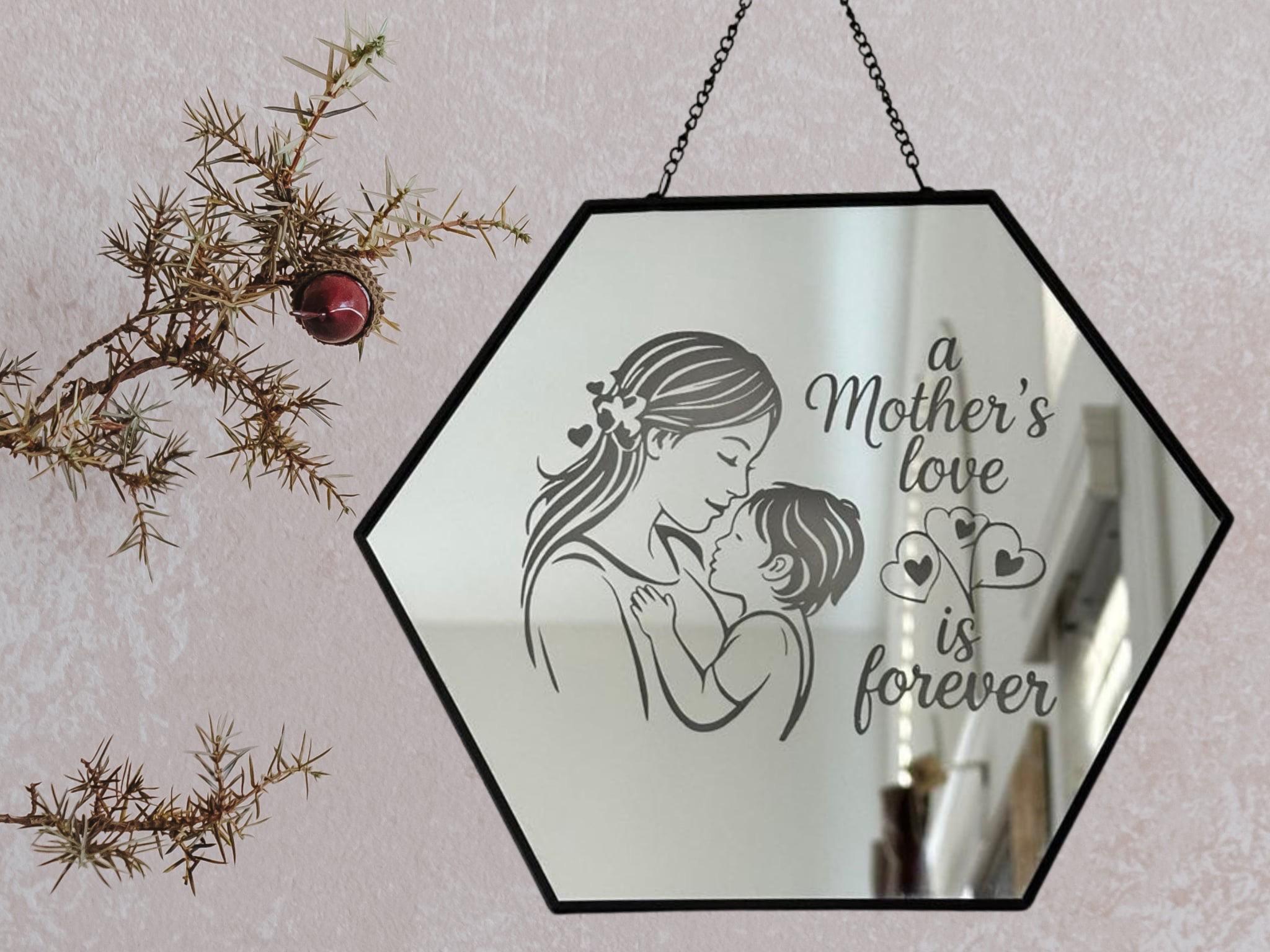 Personalized Wall Hanging Mirror, Mother's Day Gift, Mothers Day Gift, Gift for Mom, Gift for Grandma, Gift for Nana, Wall Decor, Wall Art