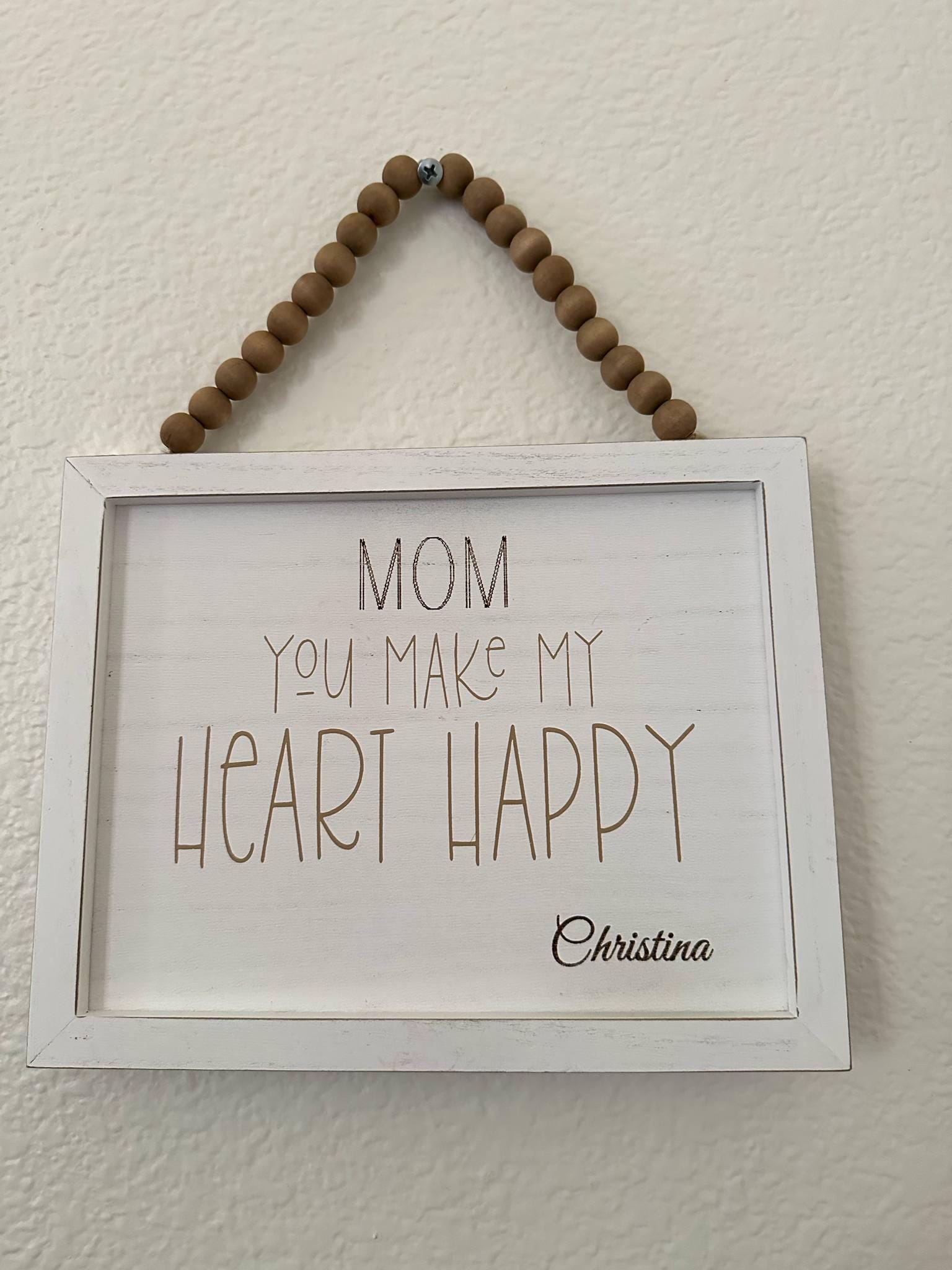 Personalized Mothers's Day Gift For Mom, Wooden Wall Decor, Gift for Mom, gift for Grandma, Engraved gifts, wall art for Nana