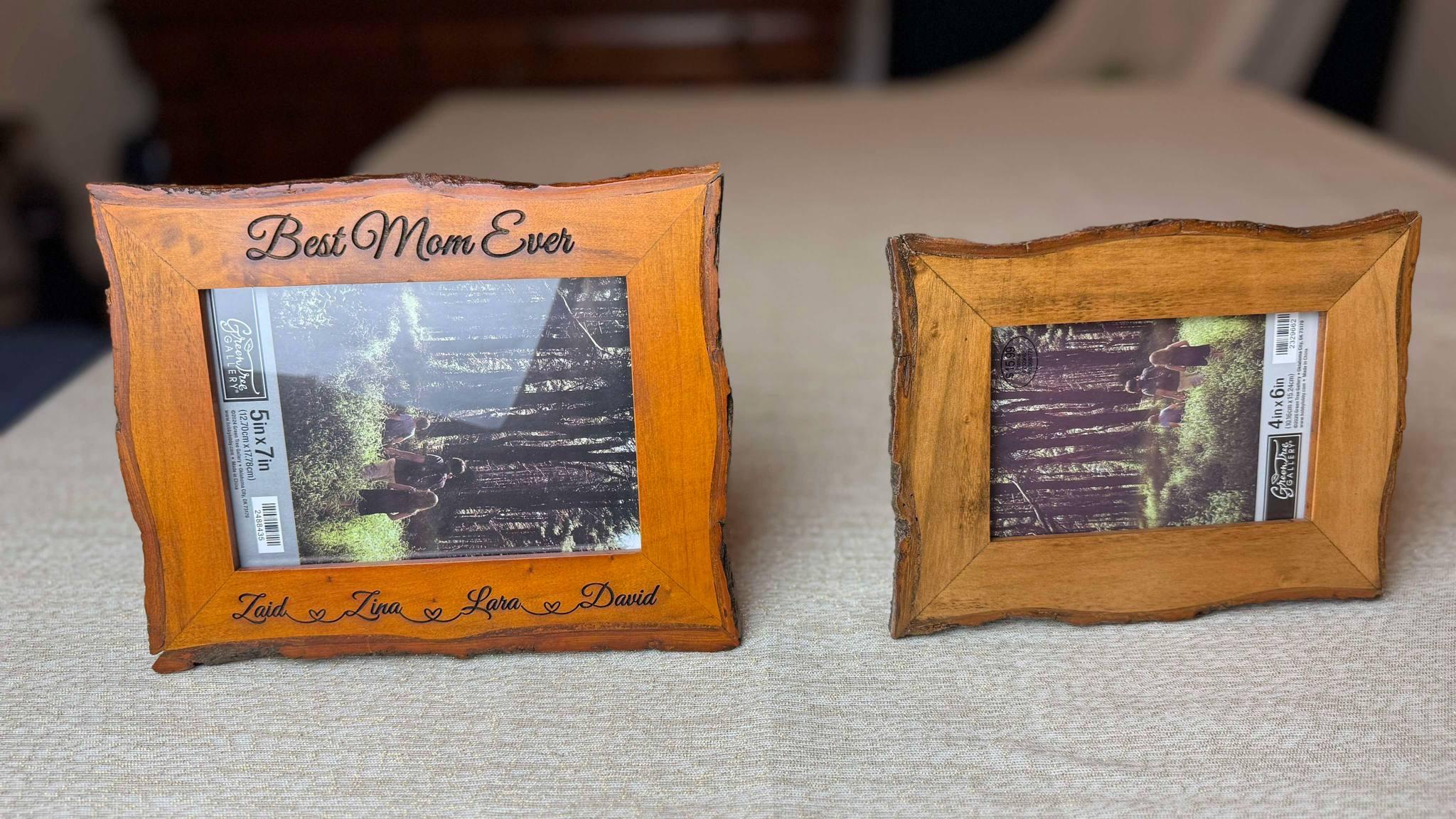 Real Wood Frame, Mothers Day, Mothers Day Gift, Mom, Gift for Mom, First Time Mom, Personalized Picture wood Frame, Mommy Gift, wall decor