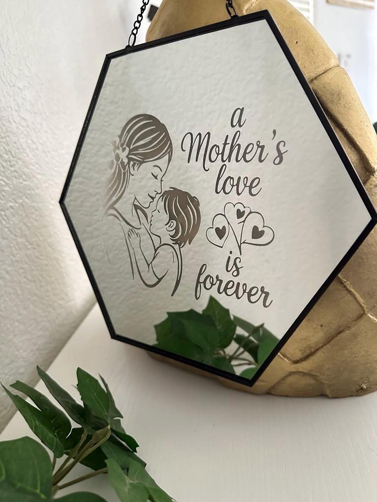Personalized Wall Hanging Mirror, Mother's Day Gift, Mothers Day Gift, Gift for Mom, Gift for Grandma, Gift for Nana, Wall Decor, Wall Art