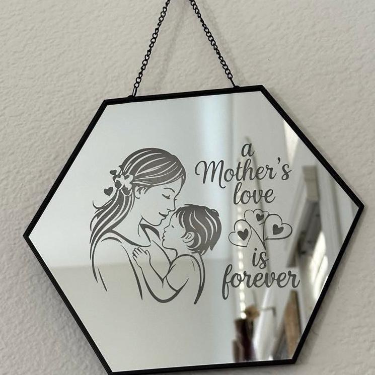 Personalized Wall Hanging Mirror, Mother's Day Gift, Mothers Day Gift, Gift for Mom, Gift for Grandma, Gift for Nana, Wall Decor, Wall Art