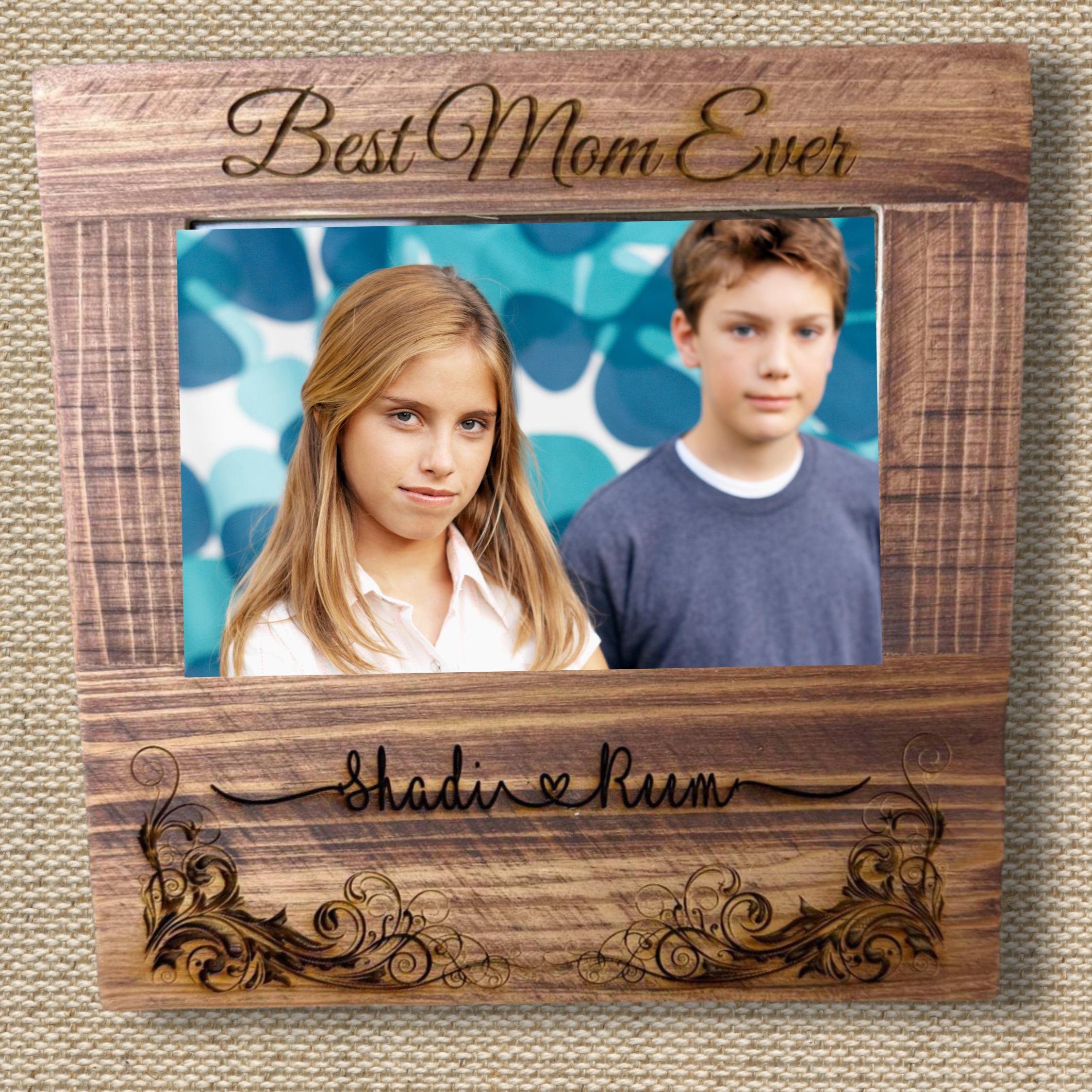 Wooden Frame, Mothers Day, Mothers Day Gift, Mom, Gift for Mom, First Time Mom, Personalized Picture wood Frame, Mommy Gift, wood wall decor