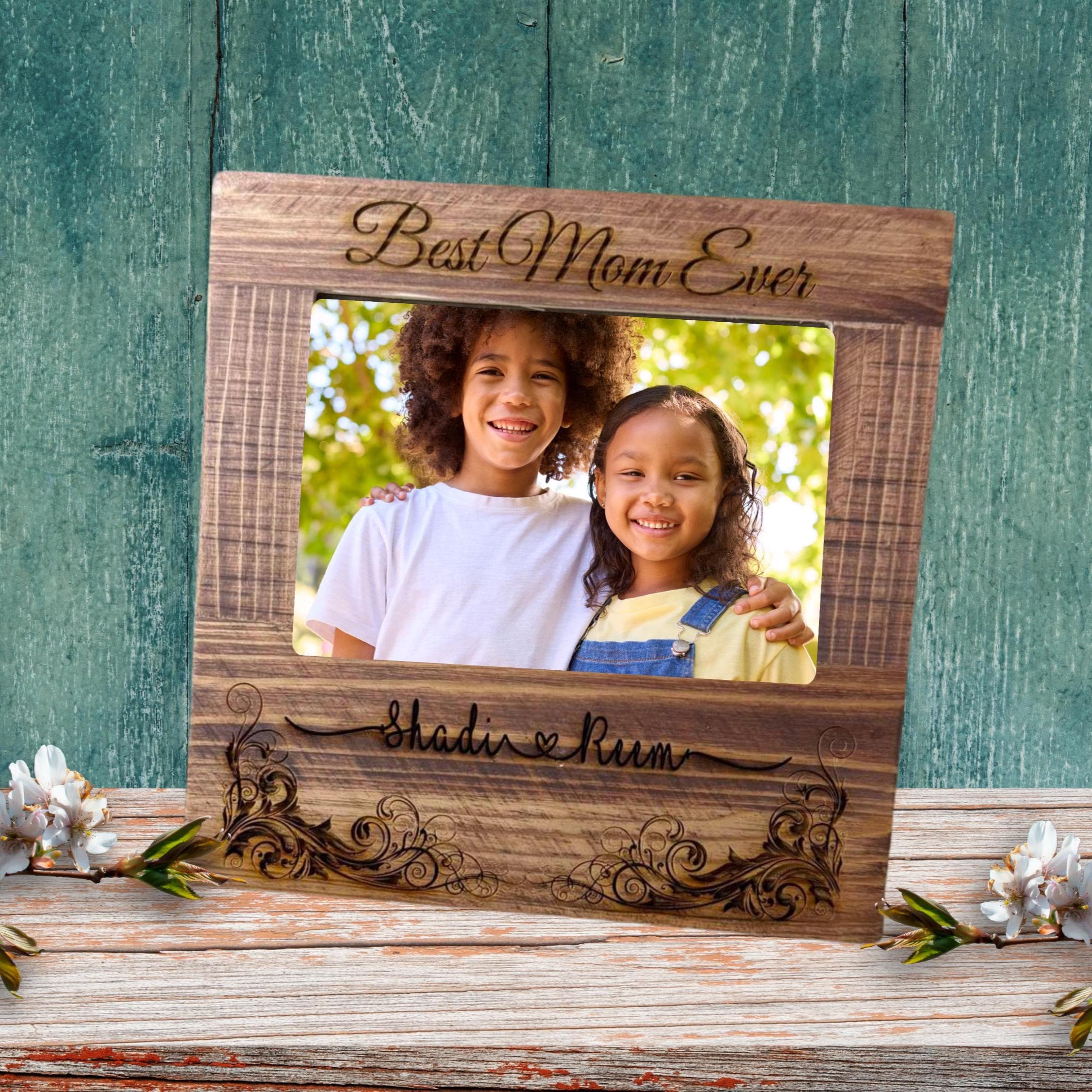 Wooden Frame, Mothers Day, Mothers Day Gift, Mom, Gift for Mom, First Time Mom, Personalized Picture wood Frame, Mommy Gift, wood wall decor