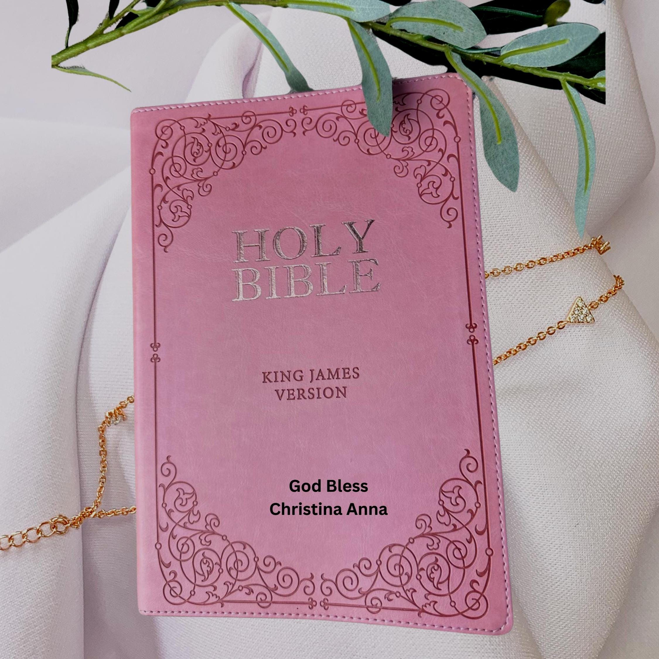 Personalized Bible, Graduation Gift, Christian gift, dedication Bible, Birthday Gift, Farewell gift,  Gift for Sister, Mother's Day Gift