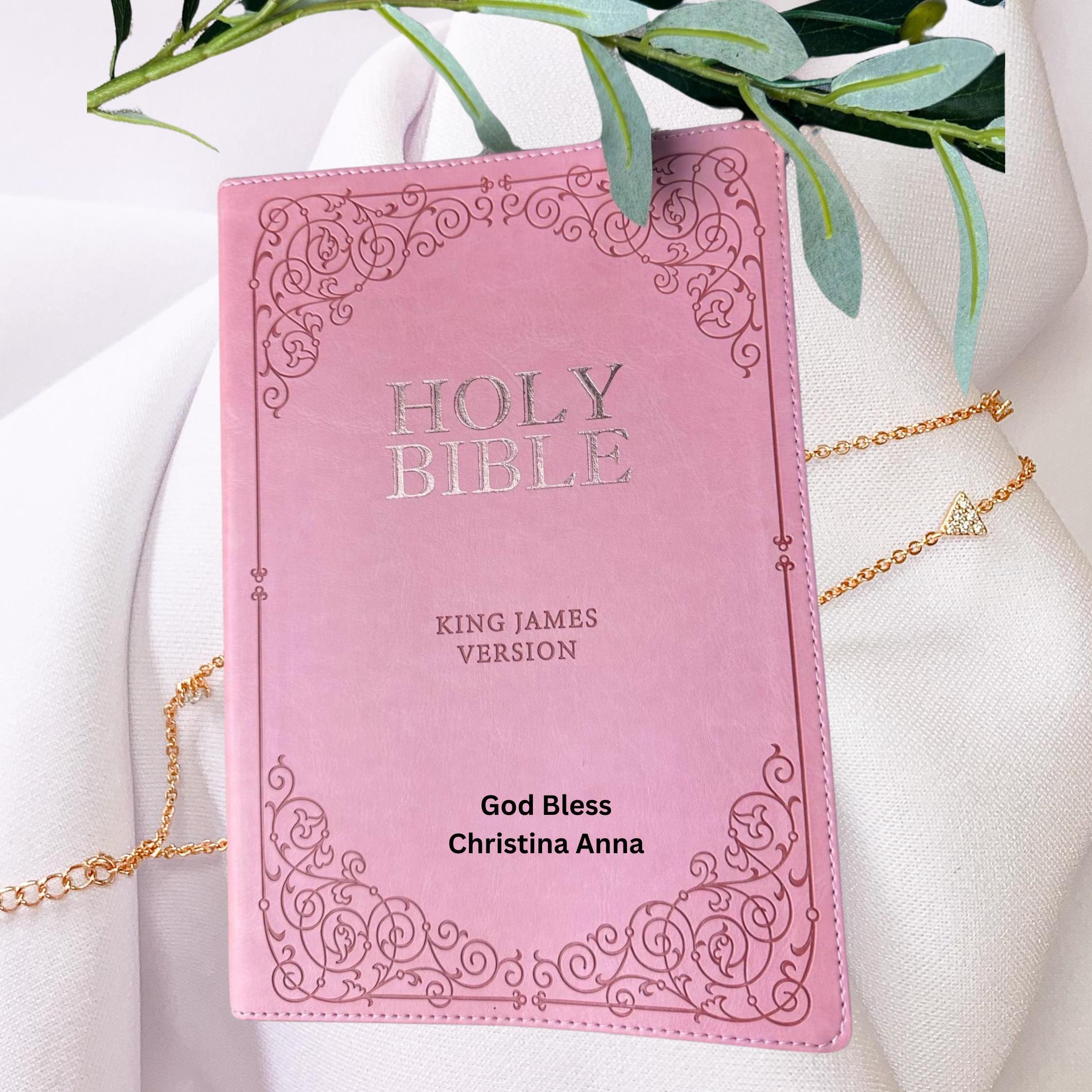 Personalized Bible, Graduation Gift, Christian gift, dedication Bible, Birthday Gift, Wedding gift, Gift for Sister, Mother's Day Gift