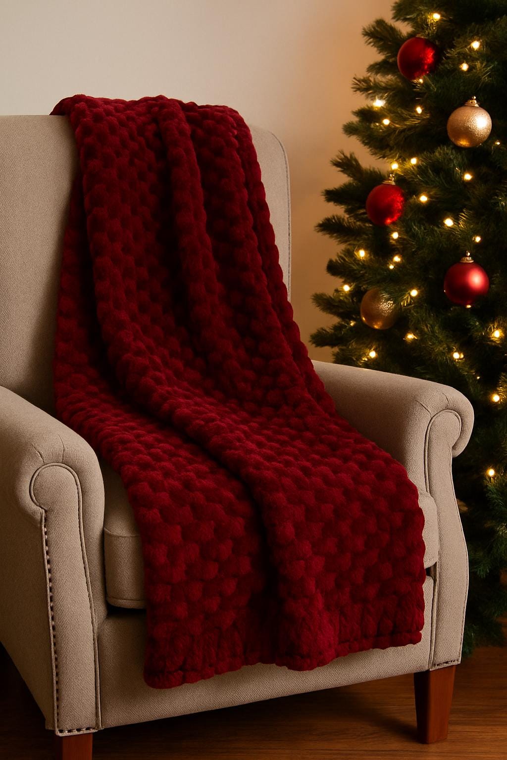 Personalized Christmas Blanket Gift Box: Plush Holiday Keepsake