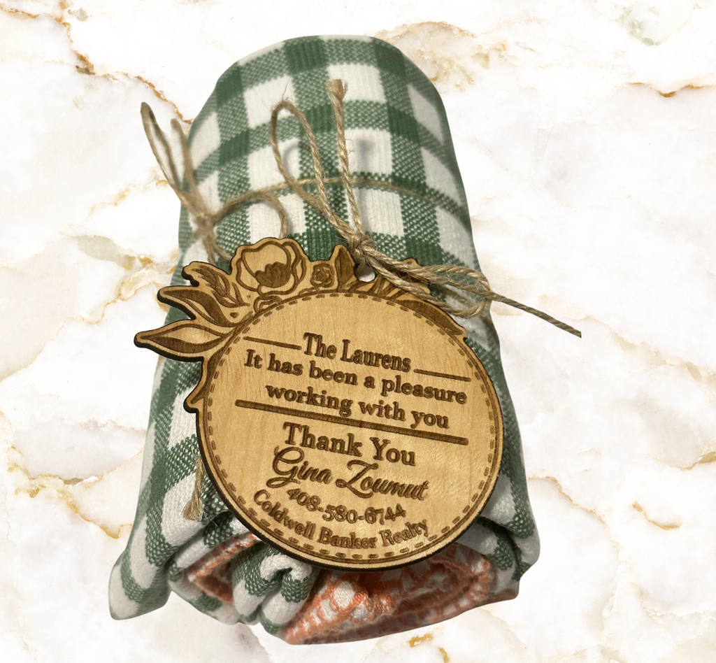 Personalized Engraved Kitchen Gift Set – Custom Cutting Board, Utensils & Coasters | Realtor Closing Gift, Housewarming, or Family Keepsake