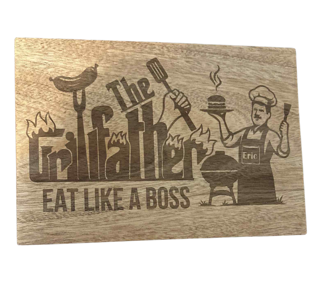 Personalized Engraved Kitchen Gift Set – Custom Cutting Board, Utensils & Coasters | Realtor Closing Gift, Housewarming, or Family Keepsake