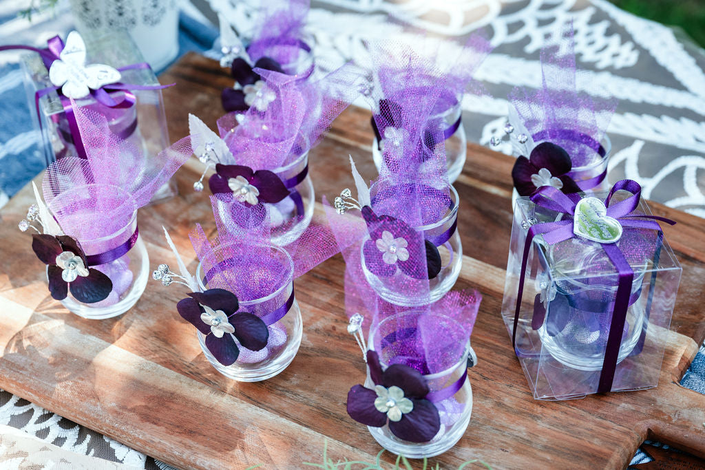 Eggplant Wedding Favors for guests,Elegant Party Favors,Custom purple Favors Gift, Fairytale Wedding Favors, Quinceneara Favors,Plum Favors