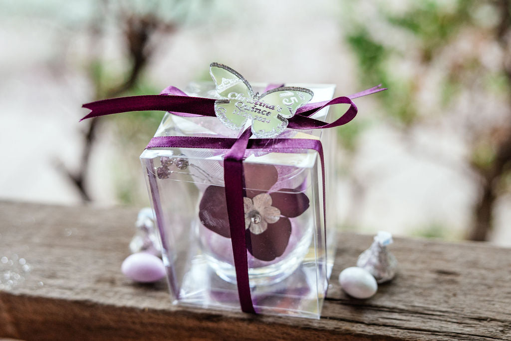 Eggplant Wedding Favors for guests,Elegant Party Favors,Custom purple Favors Gift, Fairytale Wedding Favors, Quinceneara Favors,Plum Favors