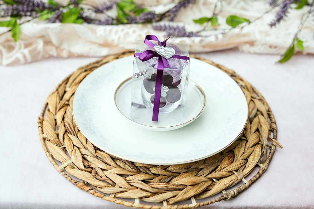 Eggplant Wedding Favors for guests,Elegant Party Favors,Custom purple Favors Gift, Fairytale Wedding Favors, Quinceneara Favors,Plum Favors