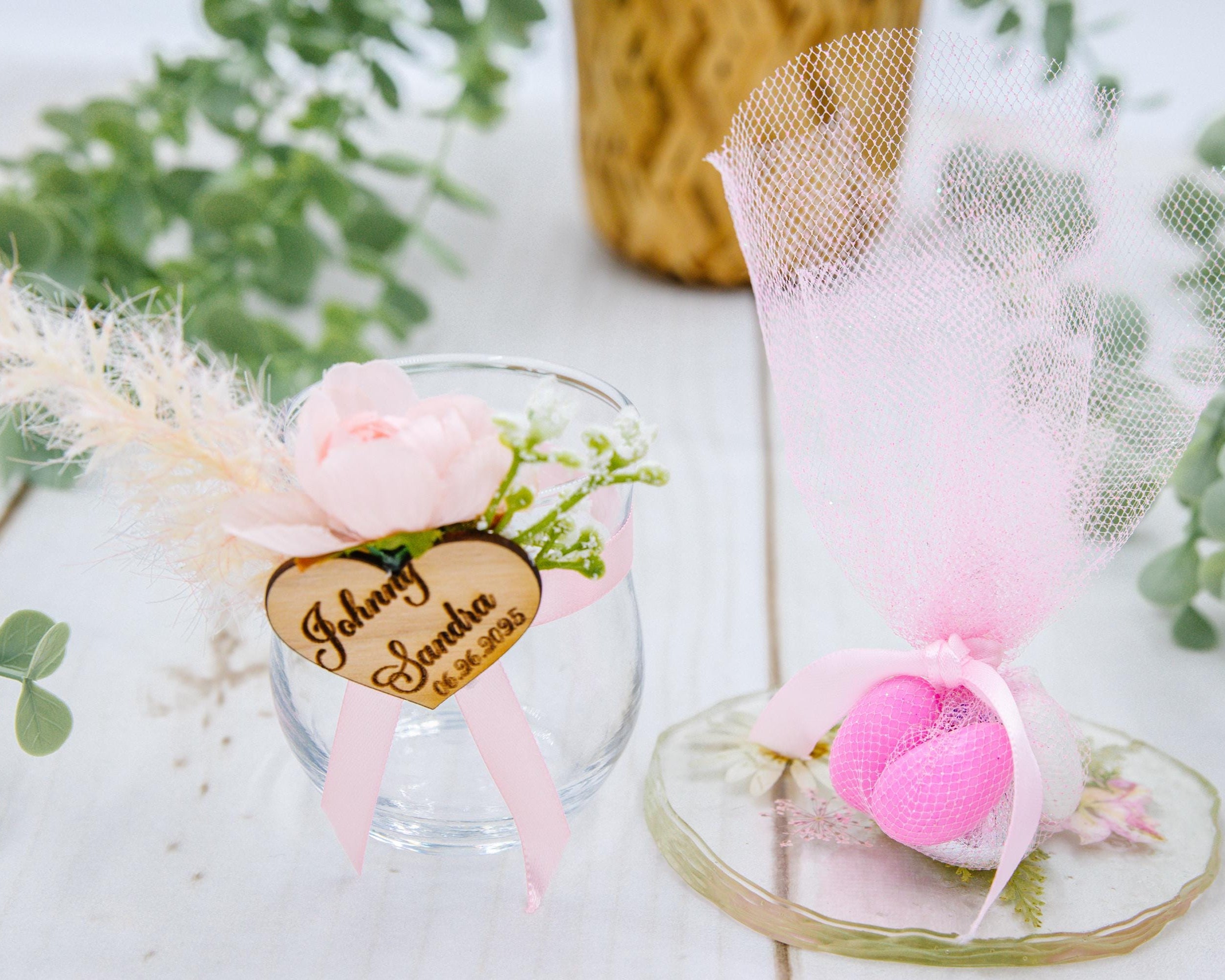 Pink Wedding Favors, Flowers Wedding Favors, Luxury Wedding Gifts, Classic Wedding, Quinceanera favors, Fairytale Wedding Favors