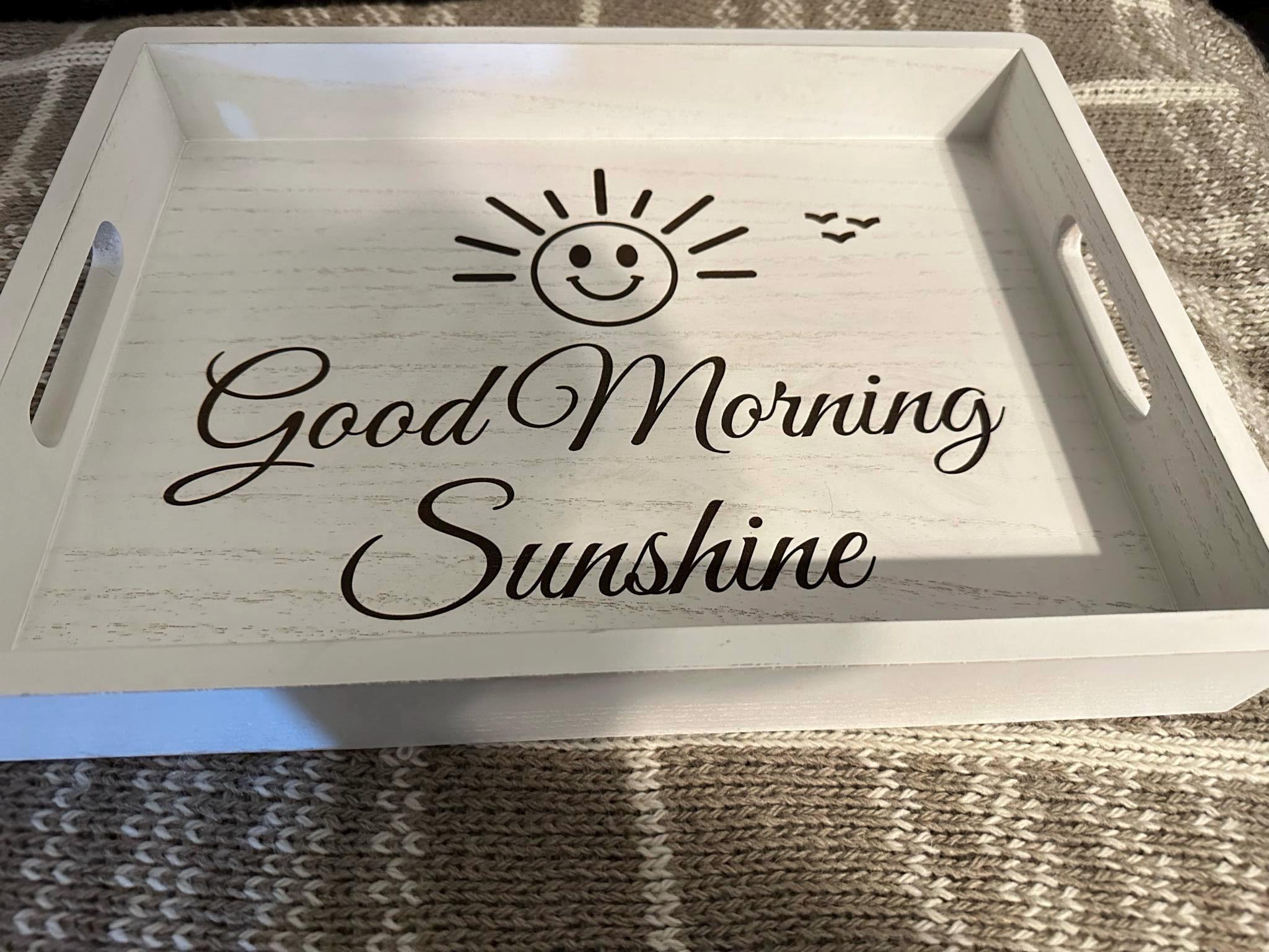 Custom engraved wooden tray, personalized for mother's day, unique custom gift for mom/grandma/nana/mama.  Tray Breakfast in Bed Tray.