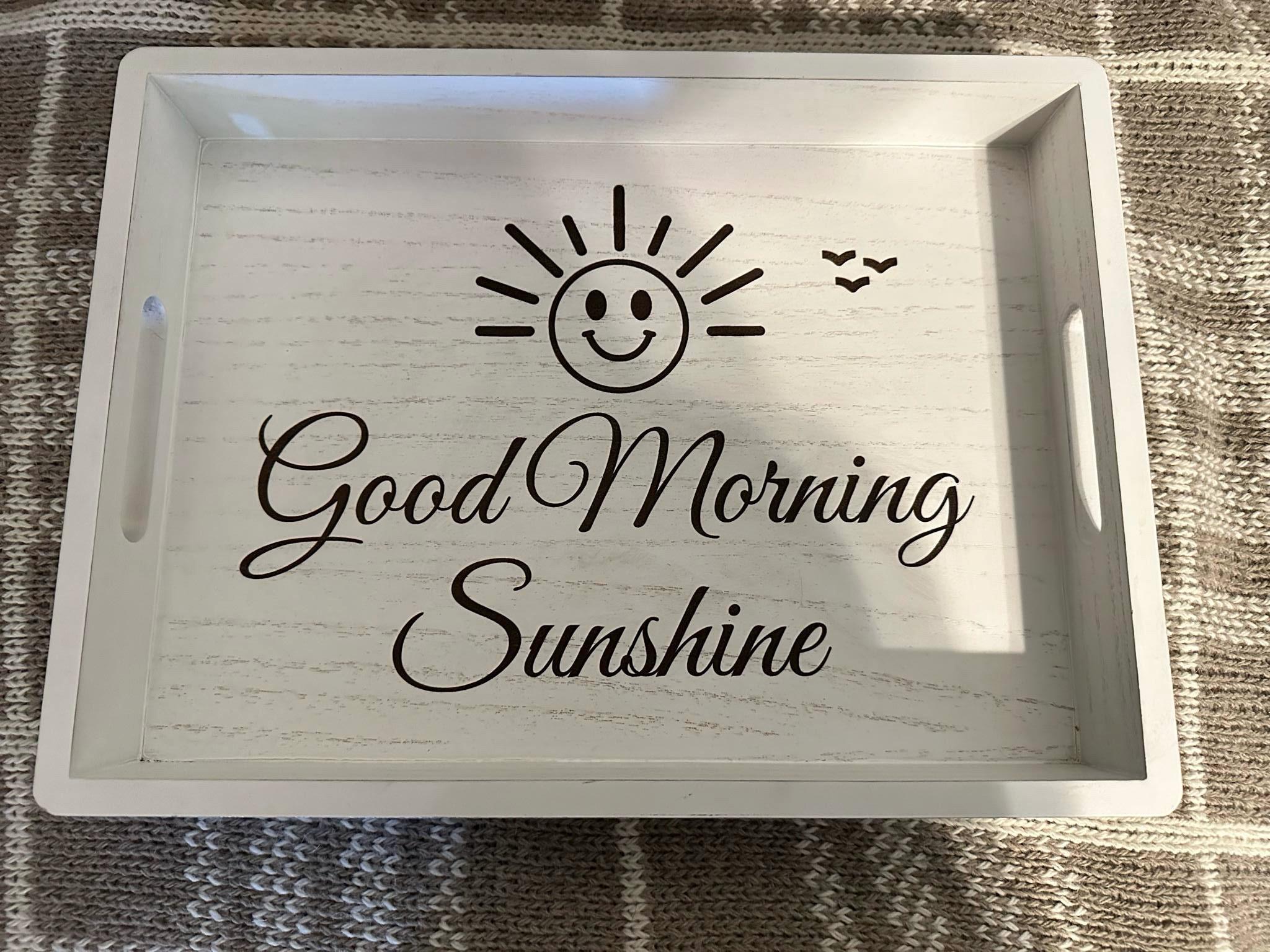 Custom engraved wooden tray, personalized for mother's day, unique custom gift for mom/grandma/nana/mama.  Tray Breakfast in Bed Tray.