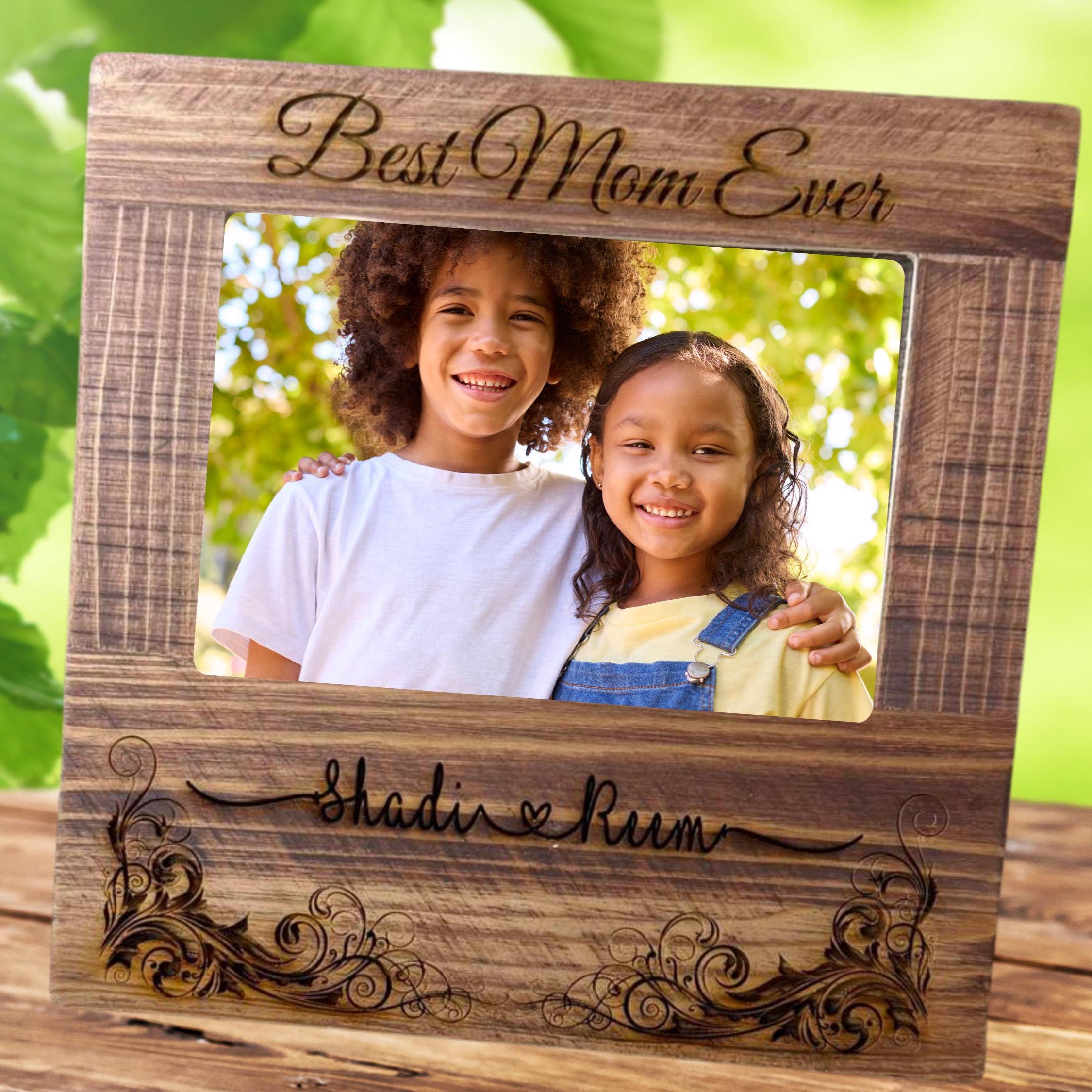 Wooden Frame, Mothers Day, Mothers Day Gift, Mom, Gift for Mom, First Time Mom, Personalized Picture wood Frame, Mommy Gift, wood wall decor