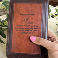 Personalized Leather Bible: Christian Gift for Baptism, Wedding, Graduation