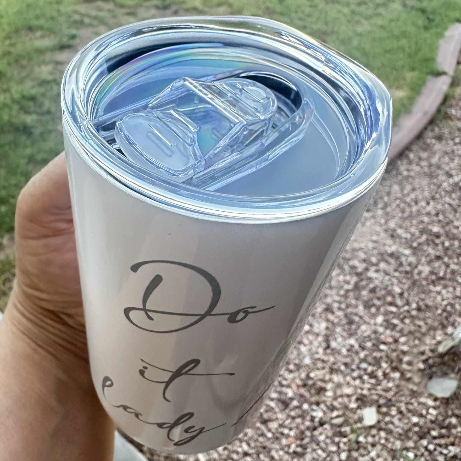 Do It Lady Engraved Tumbler: Funny TikTok Trend, 12 oz Insulated Cup