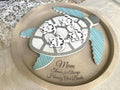 Personalized Sea Turtle Mom Plaque – Custom Kids Names | Mother's Day Gift | Ocean Decor | "Thanks for Having Our Backs" Wall or table Decor
