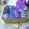 Lavender Spa Gift Box: Bath Bombs, Candle & Socks - Self Care Set