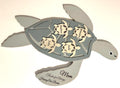 Personalized Sea Turtle Family Wall Art – Custom Names – Mom Gift – Ocean Theme Decor – Wooden Turtle Sign – Mother’s Day Gift Idea - Ocean
