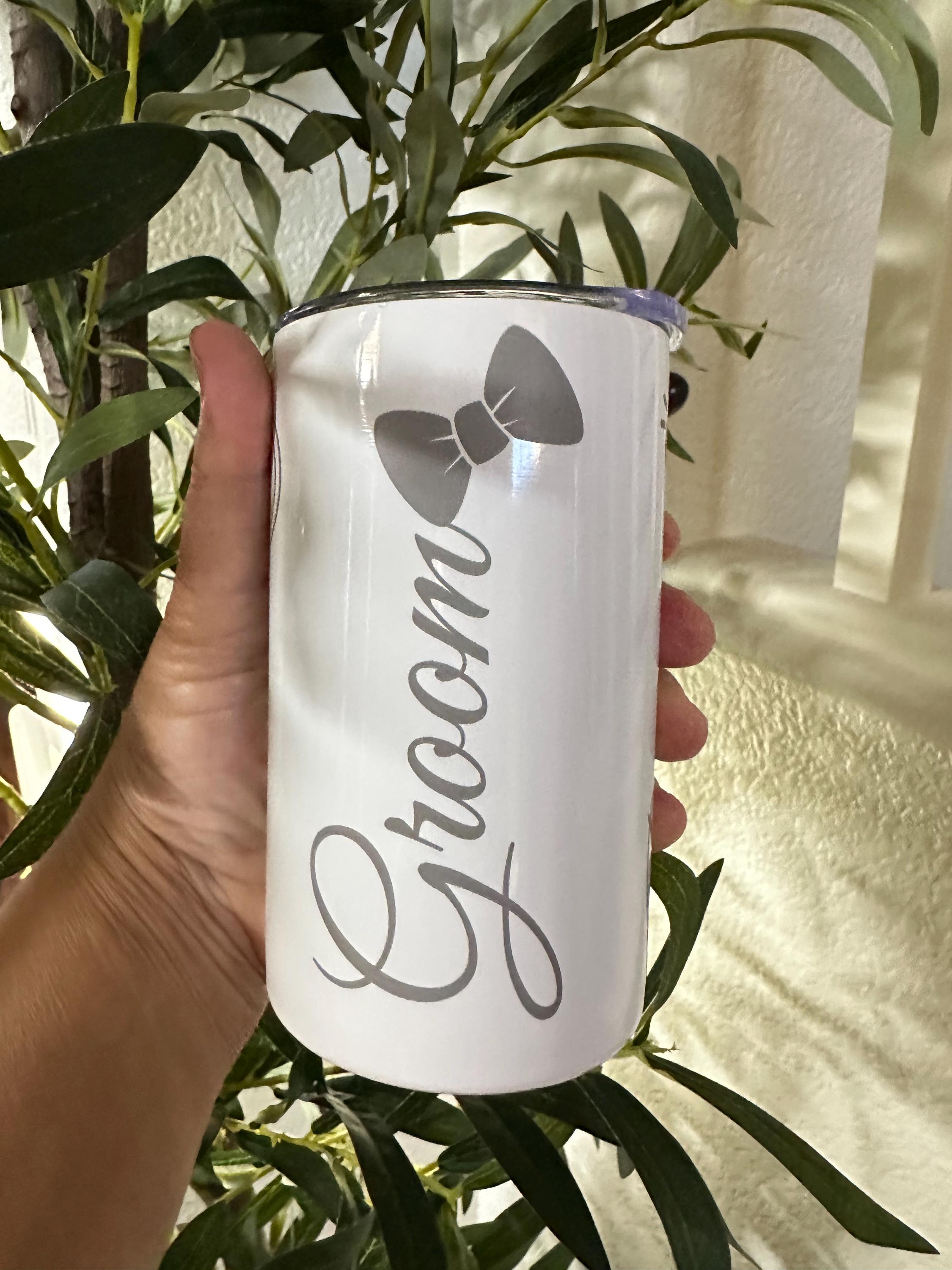 Bride and Groom Tumbler Set – Wedding Gift, Newlywed Gift, Engagement Gift, Mr and Mrs Cups, Bridal Shower Gift, Wedding Day Drinkware